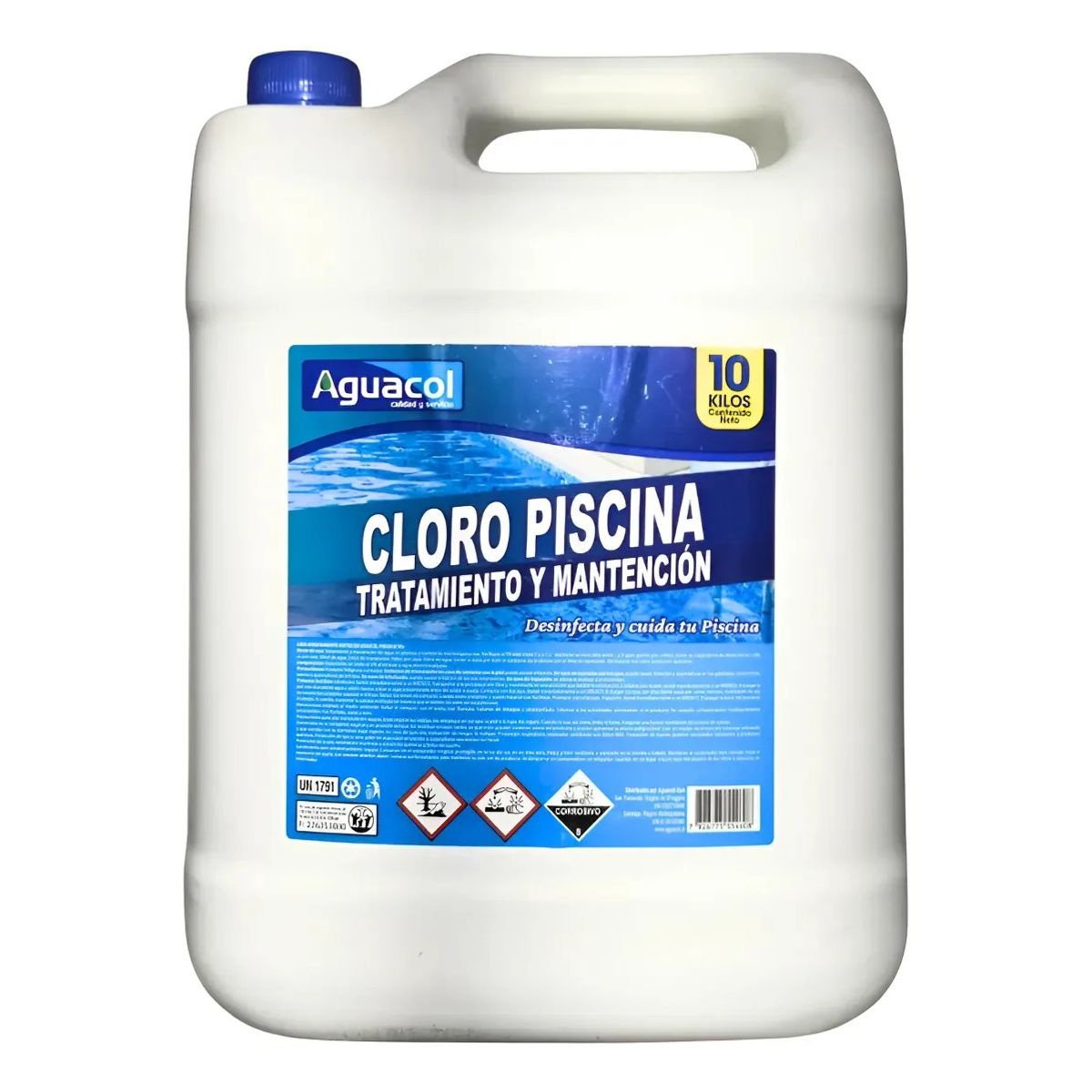 GENERICO - Alguicida Para Piscinas Bidón 10 Litros Aguacol
