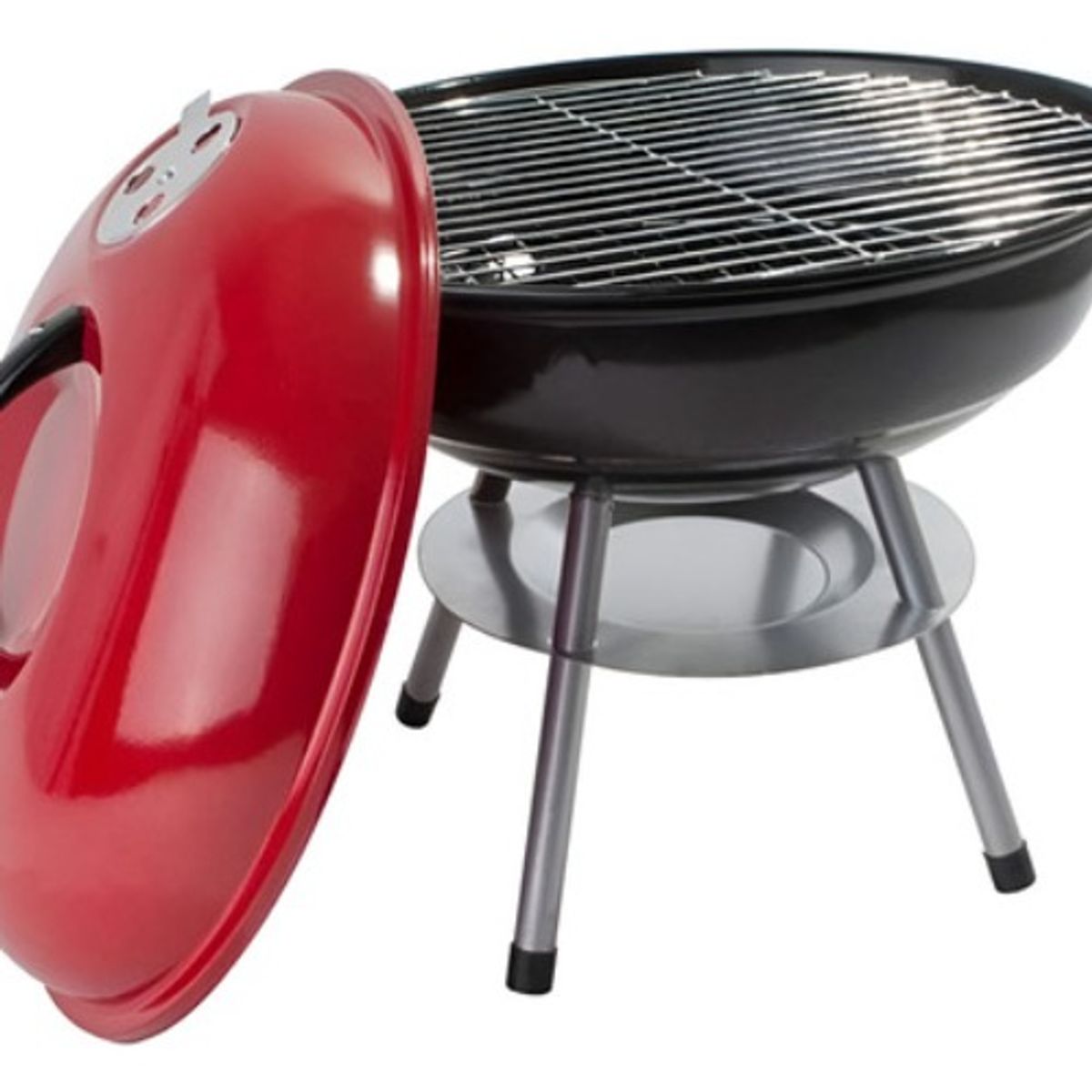 GENERICO - Mini Estufa Parrilla Redonda 36cm Parrillera Barbacoa Asado Rojo - 262233