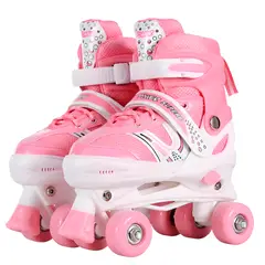 GENERICO - Patines 4 Ruedas Ajustable Para Niños Niñas