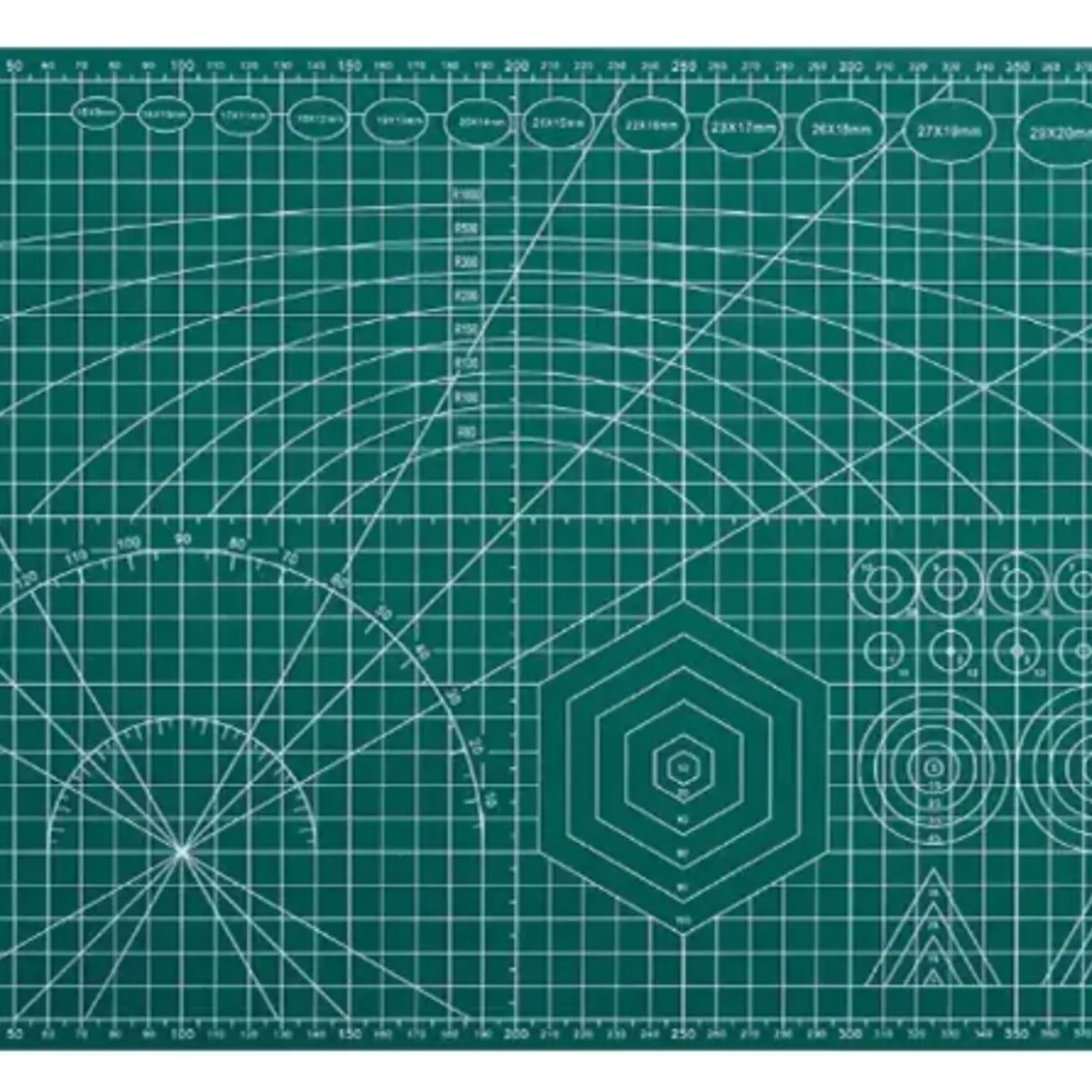 GENERICO - Tapete De Corte A3 45x30cm Autoregenerable Doble Cara Pvc VERDE