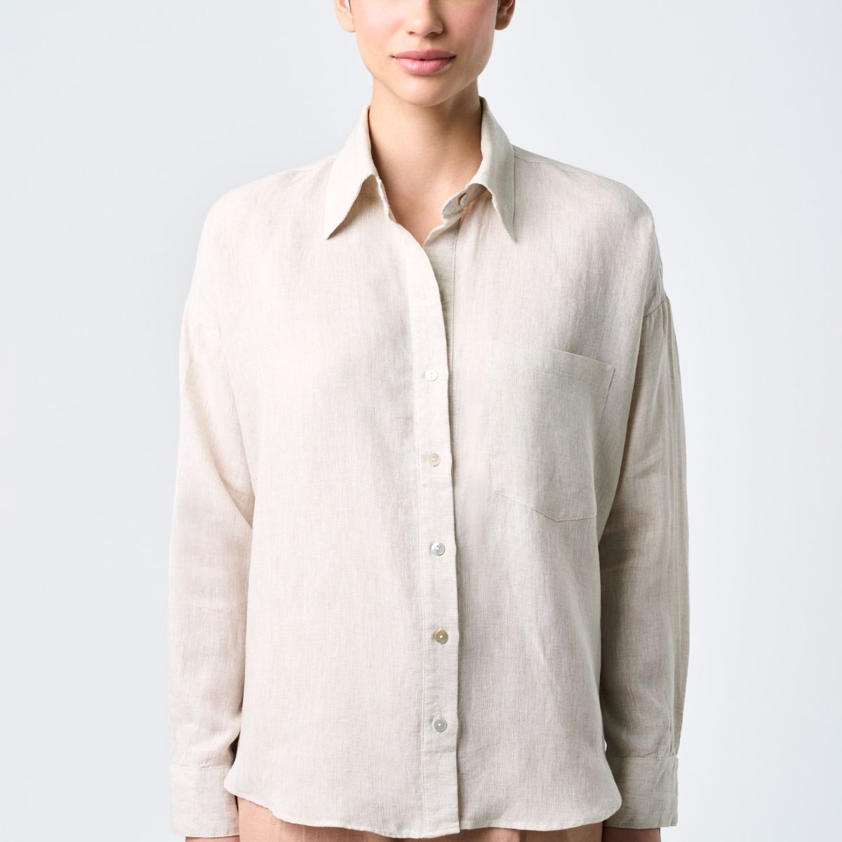 VELEZ - Vélez Camisa Manga Larga Boreal Mujer Fit Holgado Arena