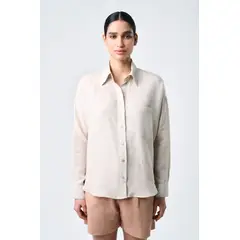 VELEZ - Vélez Camisa Manga Larga Boreal Mujer Fit Holgado Arena