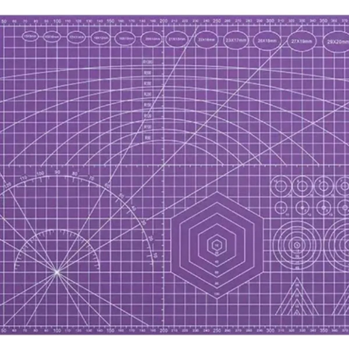 GENERICO - Tapete De Corte A3 45x30cm Autoregenerable Doble Cara Pvc VIOLETA