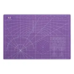 GENERICO - Tapete De Corte A3 45x30cm Autoregenerable Doble Cara Pvc VIOLETA