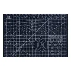 GENERICO - Tapete De Corte A3 45x30cm Autoregenerable Doble Cara Pvc NEGRO