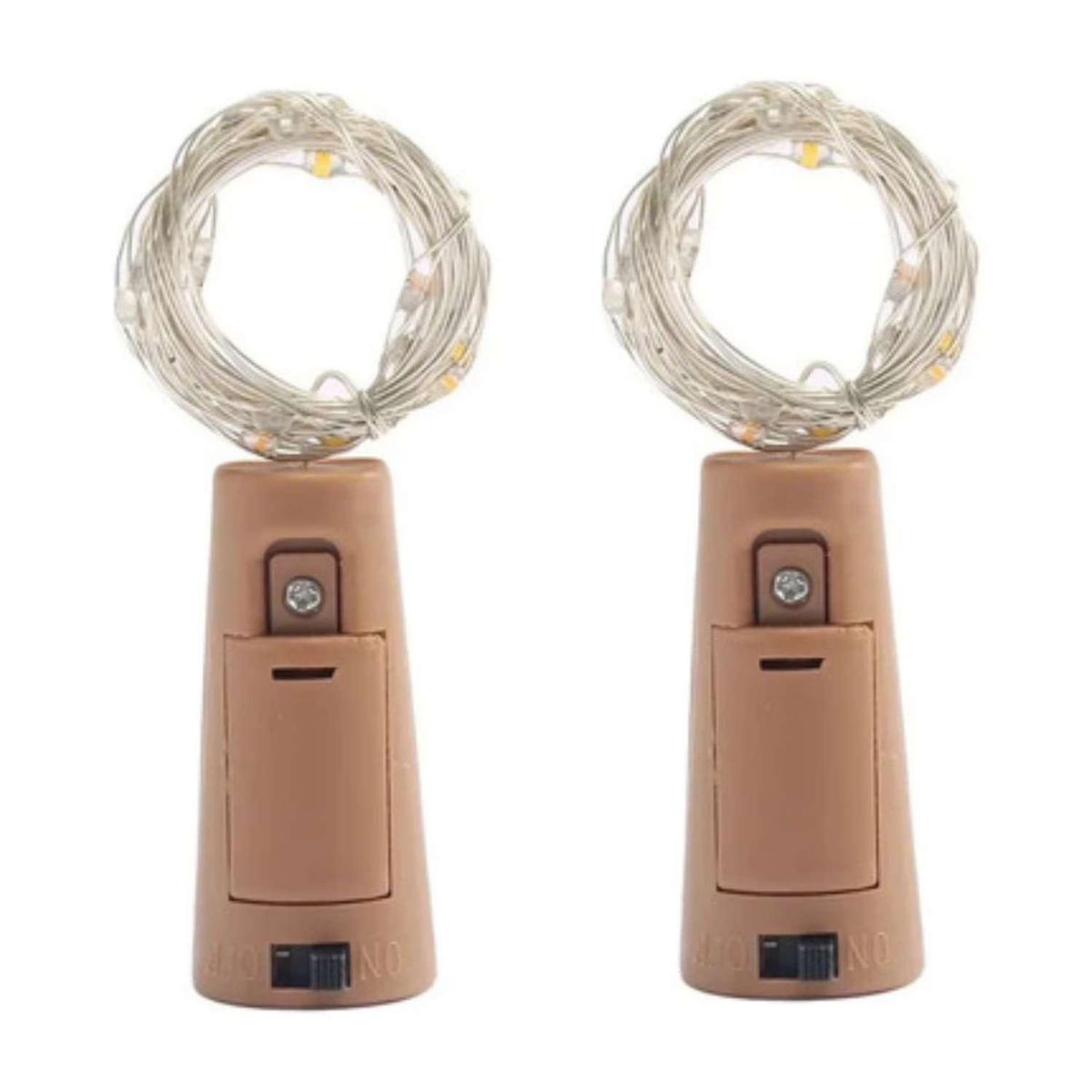 GEN - 2x Tira Led Maqueta Luz Arroz Corcho Botella Alambre A Pilas