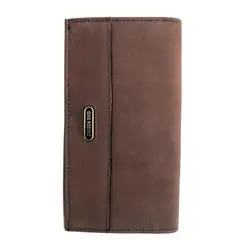 GINO RODINIS - Chequera de Cuero Graso 112 Tierra