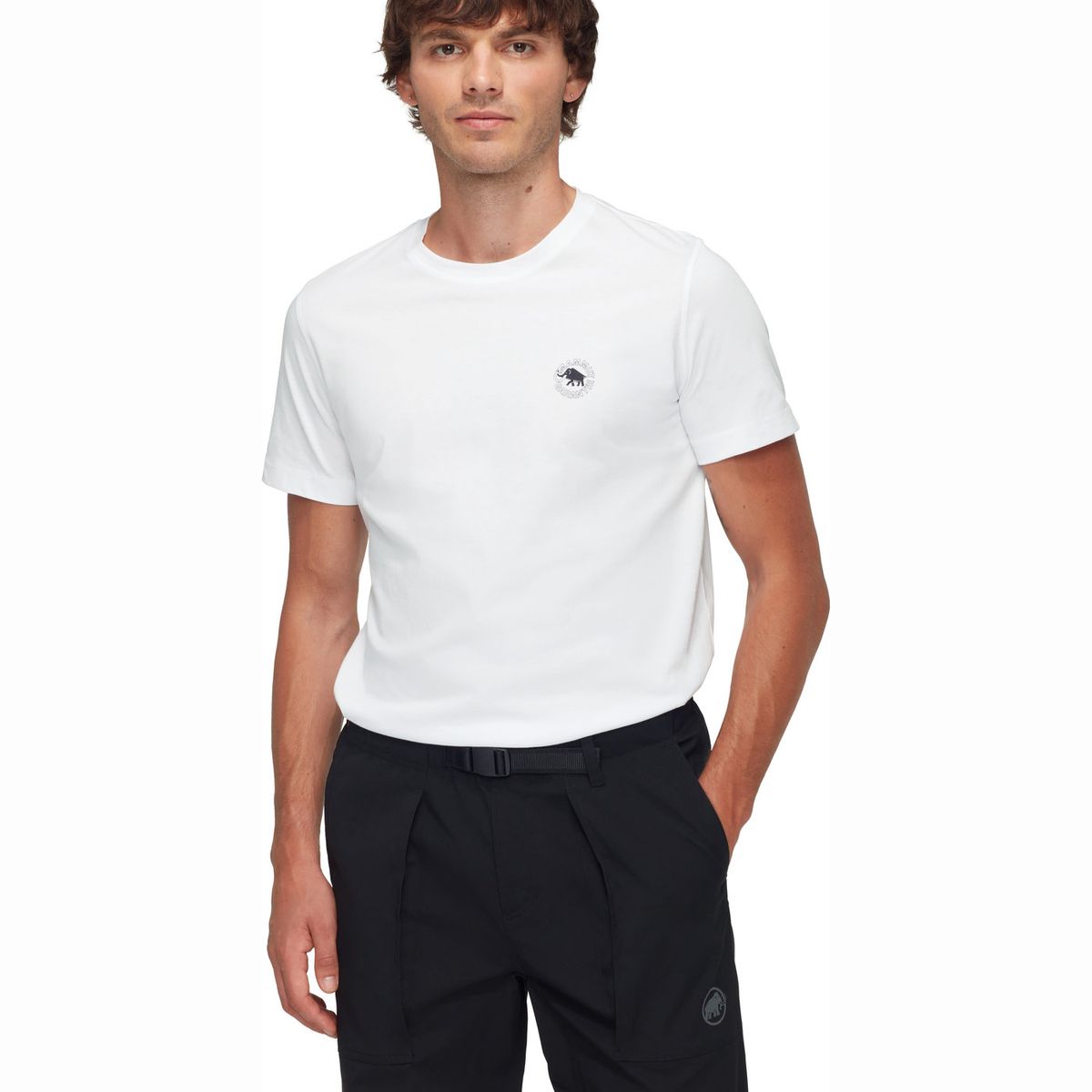 MAMMUT - Polera Hombre Core T-Shirt Garantie Blanco Mammut