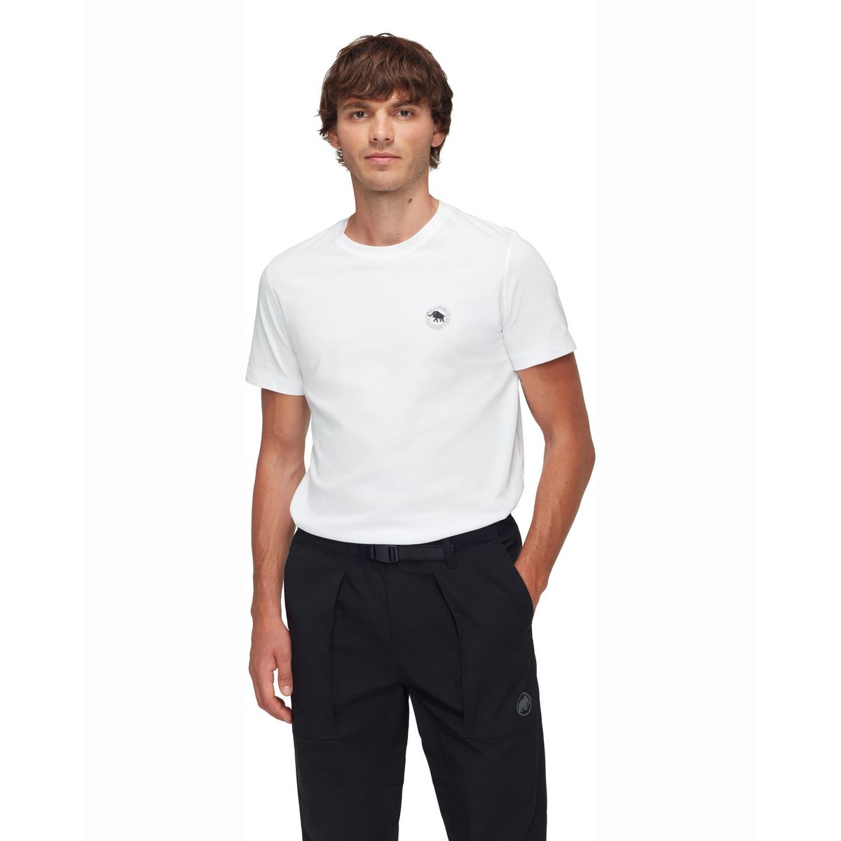 MAMMUT - Polera Hombre Core T-Shirt Garantie Blanco Mammut