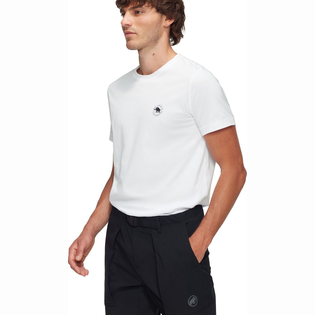MAMMUT - Polera Hombre Core T-Shirt Garantie Blanco Mammut