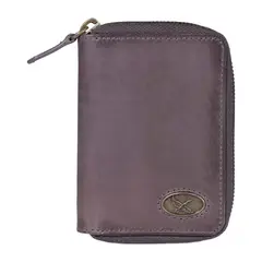 GINO RODINIS - Billetera de Cuero Farm 972 Gris