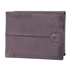 GINO RODINIS - Billetera de Cuero Texas 1.163 Gris - Marrón