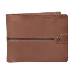 GINO RODINIS - Billetera de Cuero Texas 161 Camel - Marrón