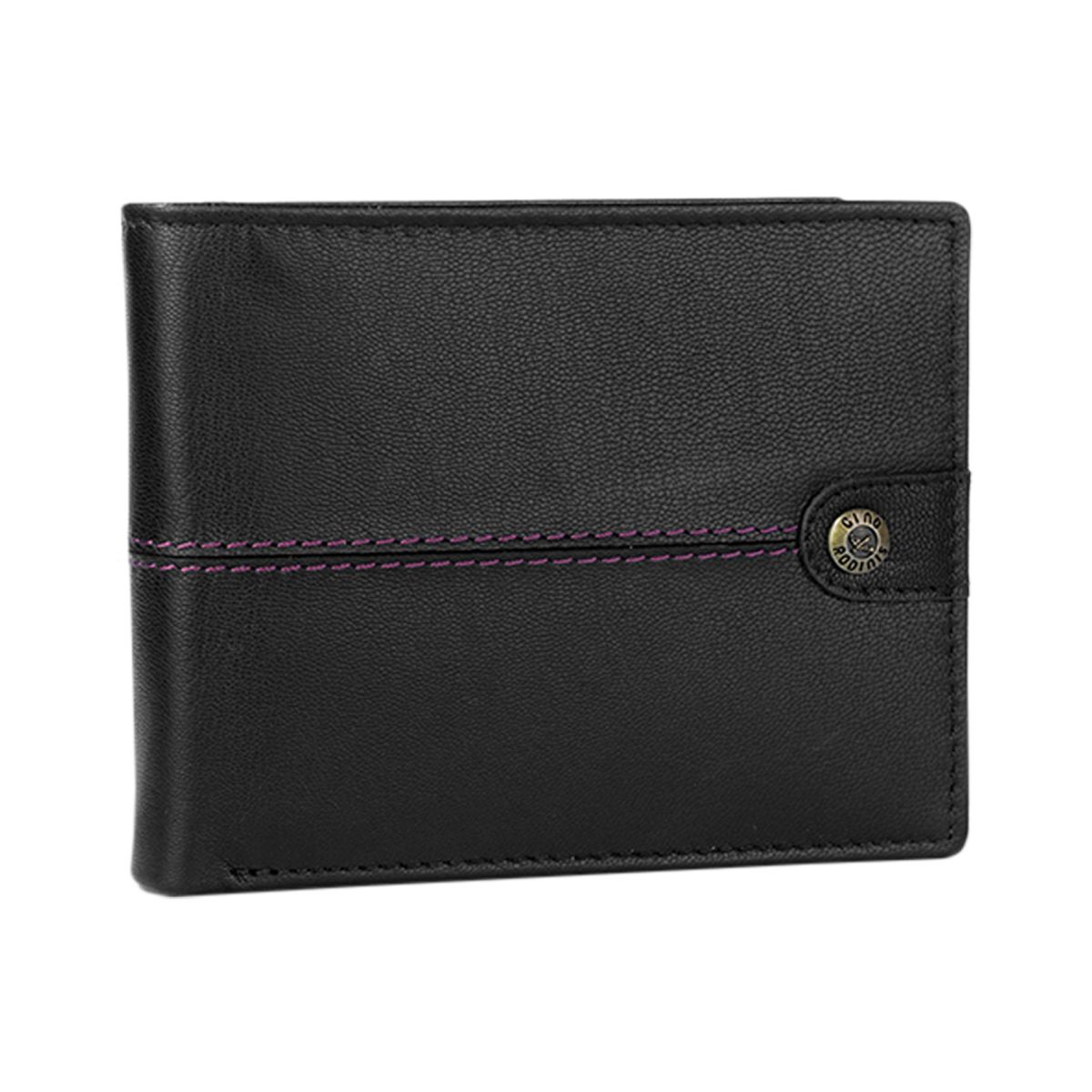 GINO RODINIS - Billetera de Cuero Gino Rodinis Burano 1180 Negro