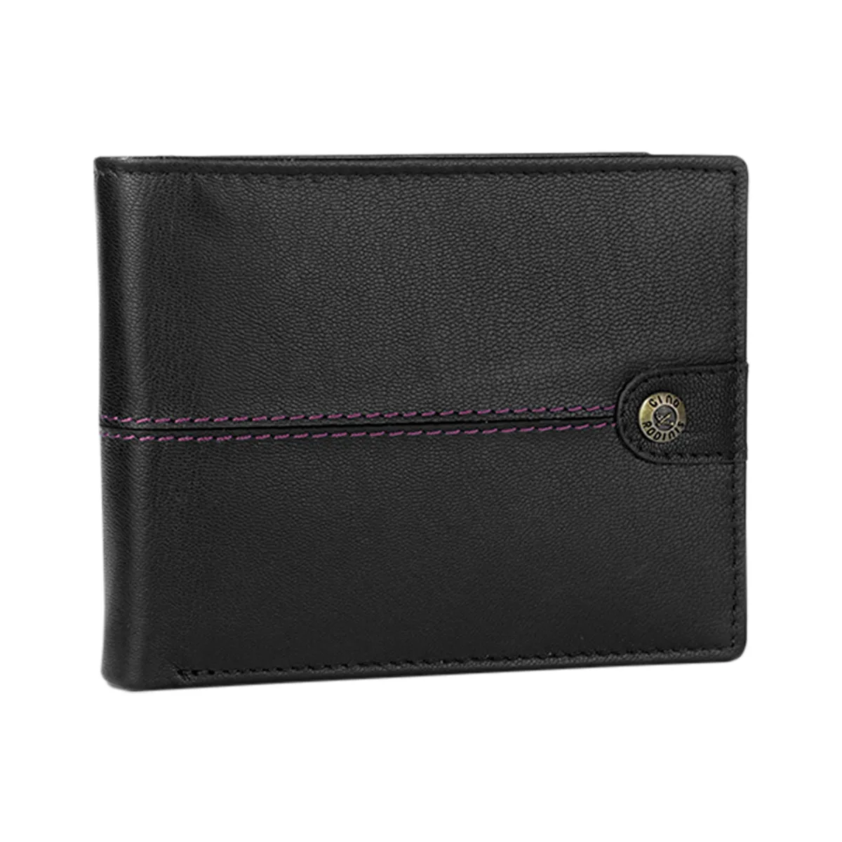GINO RODINIS - Billetera de Cuero Gino Rodinis Burano 1180 Negro