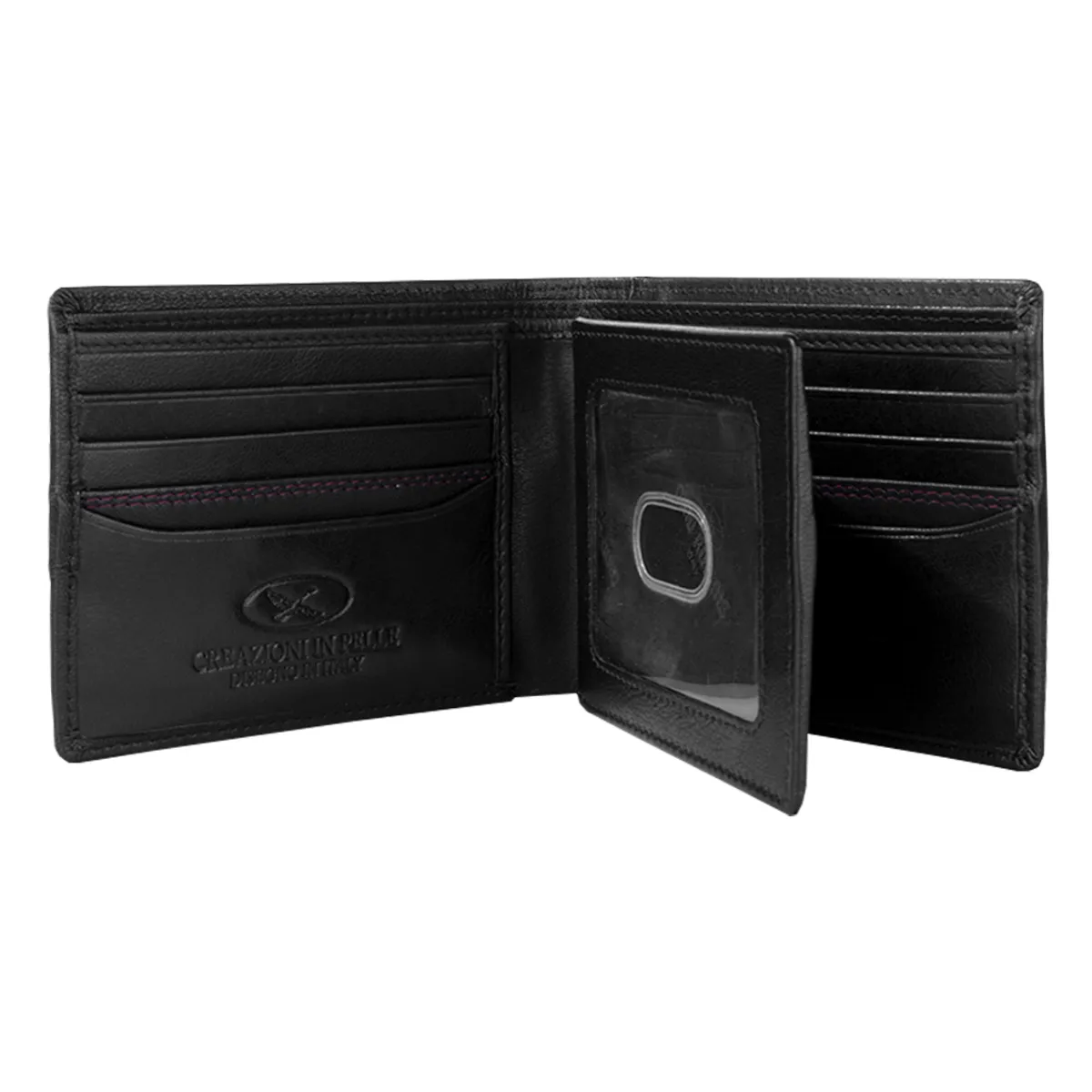 GINO RODINIS - Billetera de Cuero Gino Rodinis Burano 1180 Negro