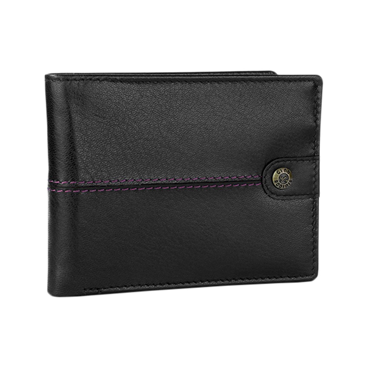 GINO RODINIS - Billetera de Cuero Gino Rodinis Burano 1181 Negro