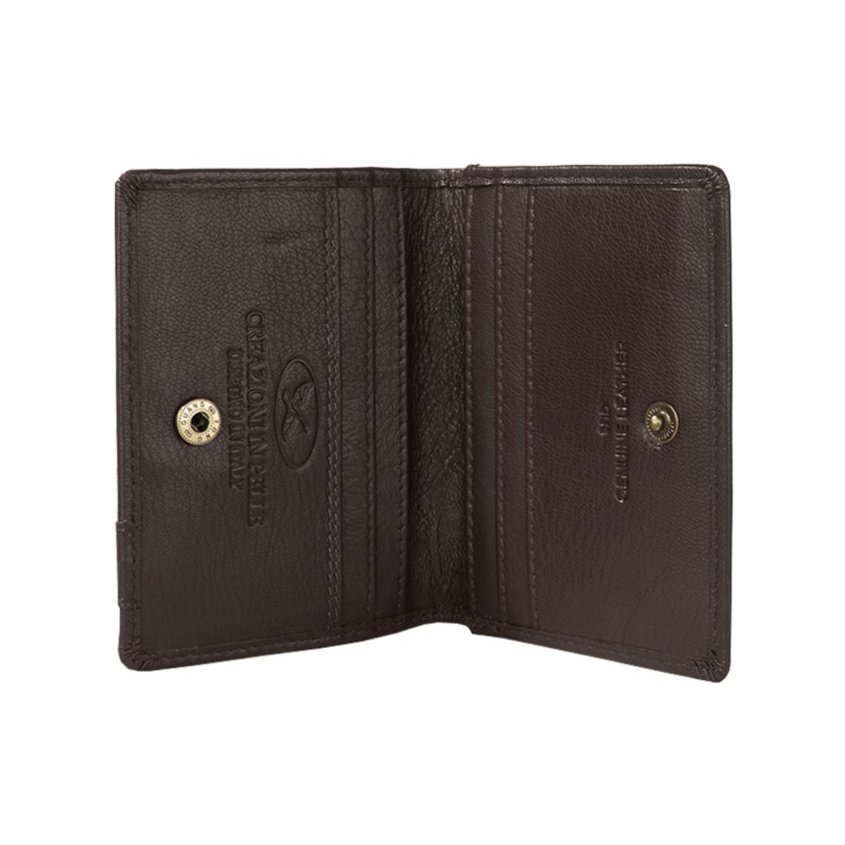 GINO RODINIS - Billetera de Cuero Gino Rodinis Burano 1183 Café