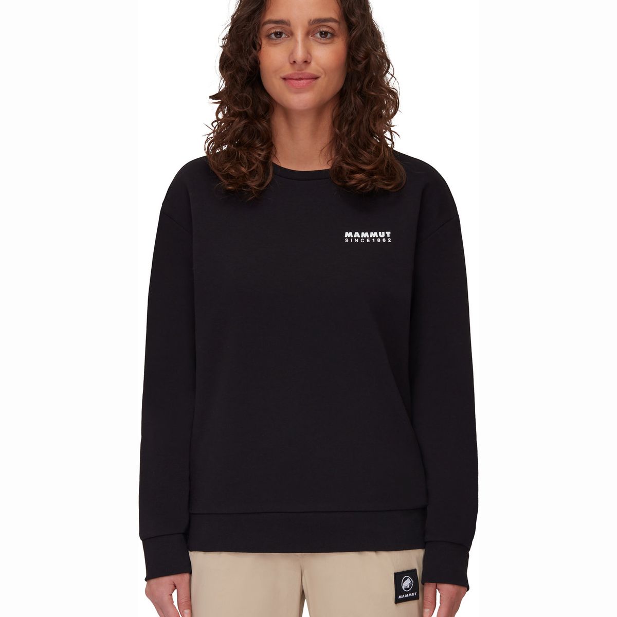 MAMMUT - Poleron Mujer Core Ml Crew Neck 1862 Negro Mammut