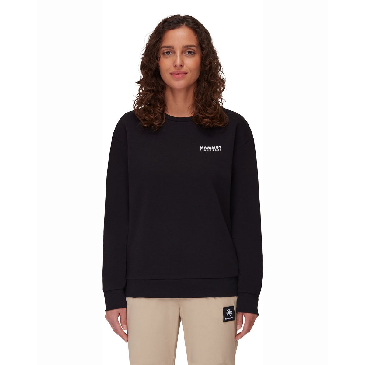 MAMMUT - Poleron Mujer Core Ml Crew Neck 1862 Negro Mammut