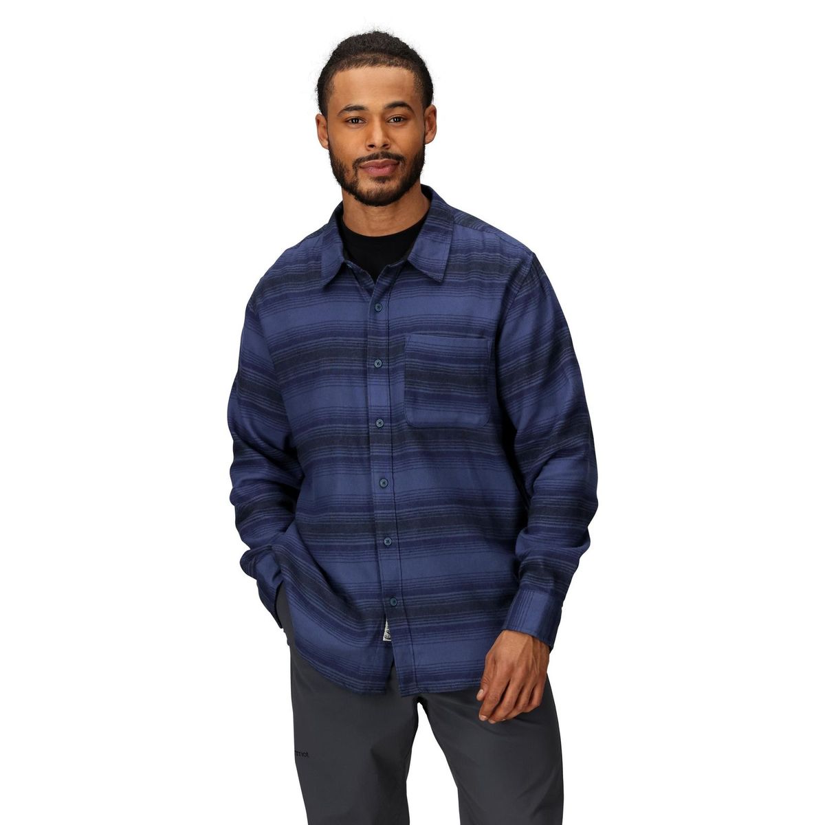 MARMOT - Camisa Hombre Lightweight Flannel Ls Azul Marmot
