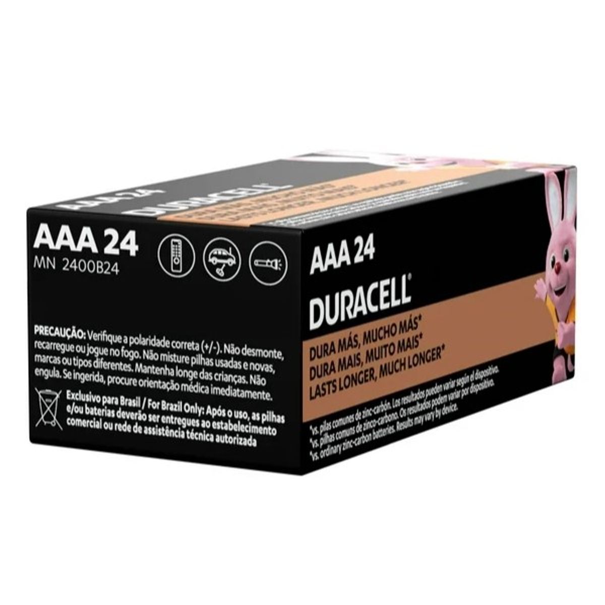 DURACELL - Pack 24 Pilas Duracell Aaa Alcalina Caja 24 Unidades