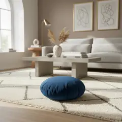 TODOHOGAR SANTIAGO DE CHILE - Cojín Redondo Velvet 35 cm - Terciopelo Suave con Relleno Siliconado