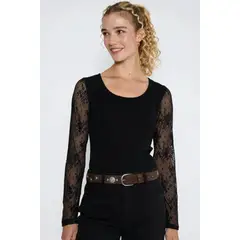 ECLIPSE - Cinturón Tachas Isidora Chocolate