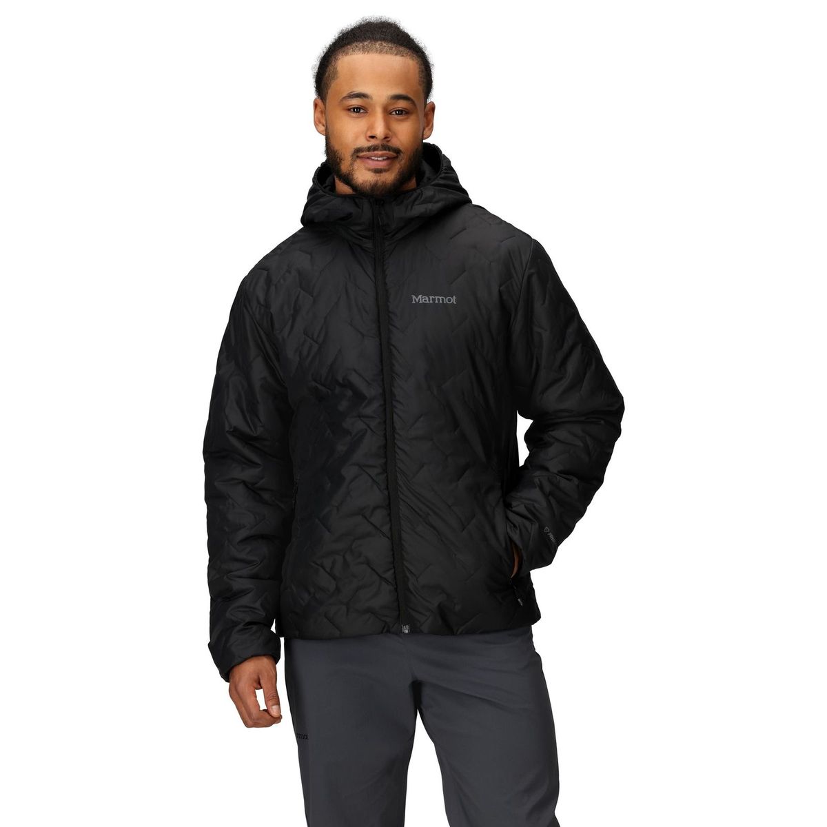 MARMOT - Chaqueta Hombre Monoquilt Hoody Negro Marmot