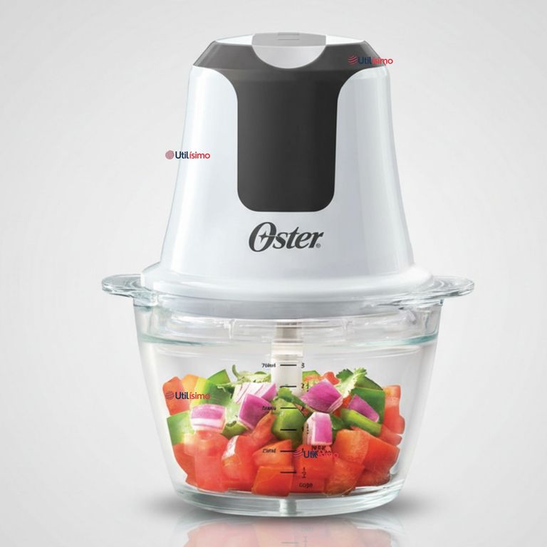 OSTER Mini picadora Oster® 3 tazas con tazón de vidrio FPSTFP3340