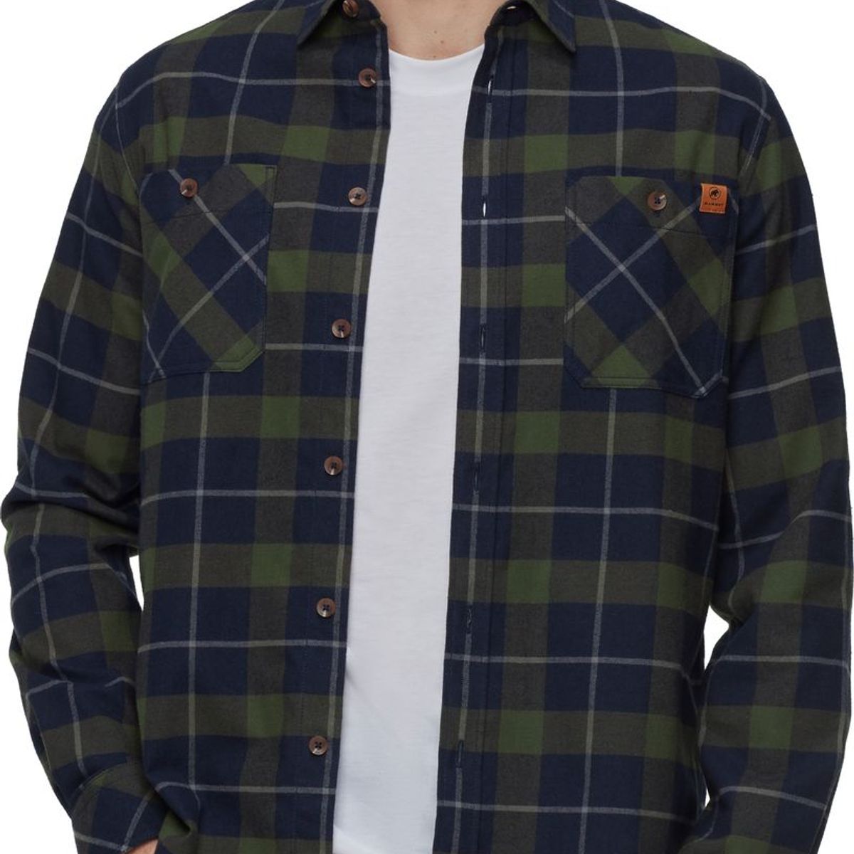 MAMMUT - Camisa Hombre Mammut Alvra Longsleeve Azul