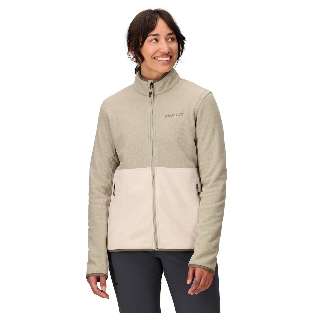 MARMOT - Polar Mujer Rocklin Full Zip Jacket Beige Marmot