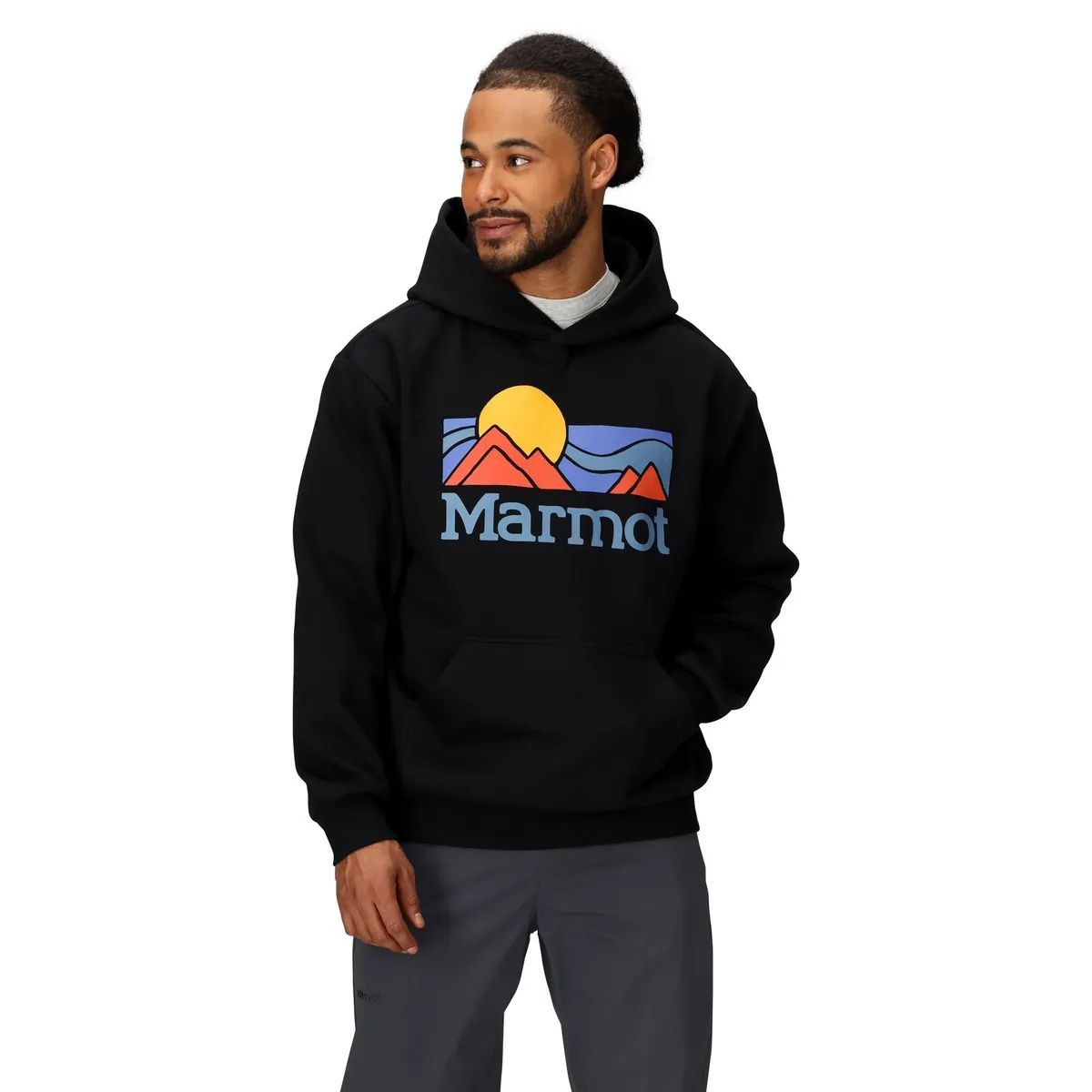 MARMOT - Poleron Hombre Coastal Hoody Negro Marmot
