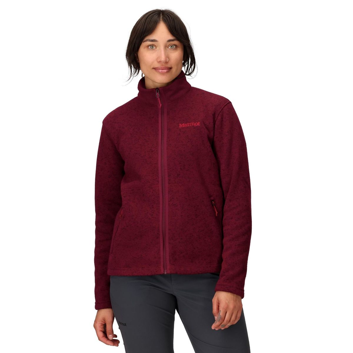 MARMOT - Polar Mujer Drop Line Jacket Gris Marmot