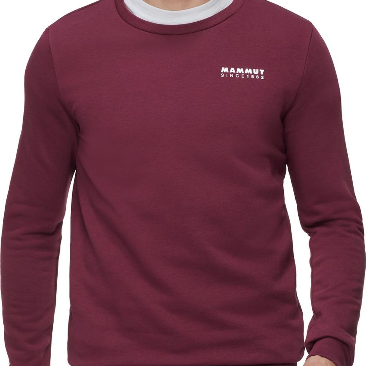 MAMMUT - Poleron Hombre Core Ml Crew Neck 1862 Rojo Mammut