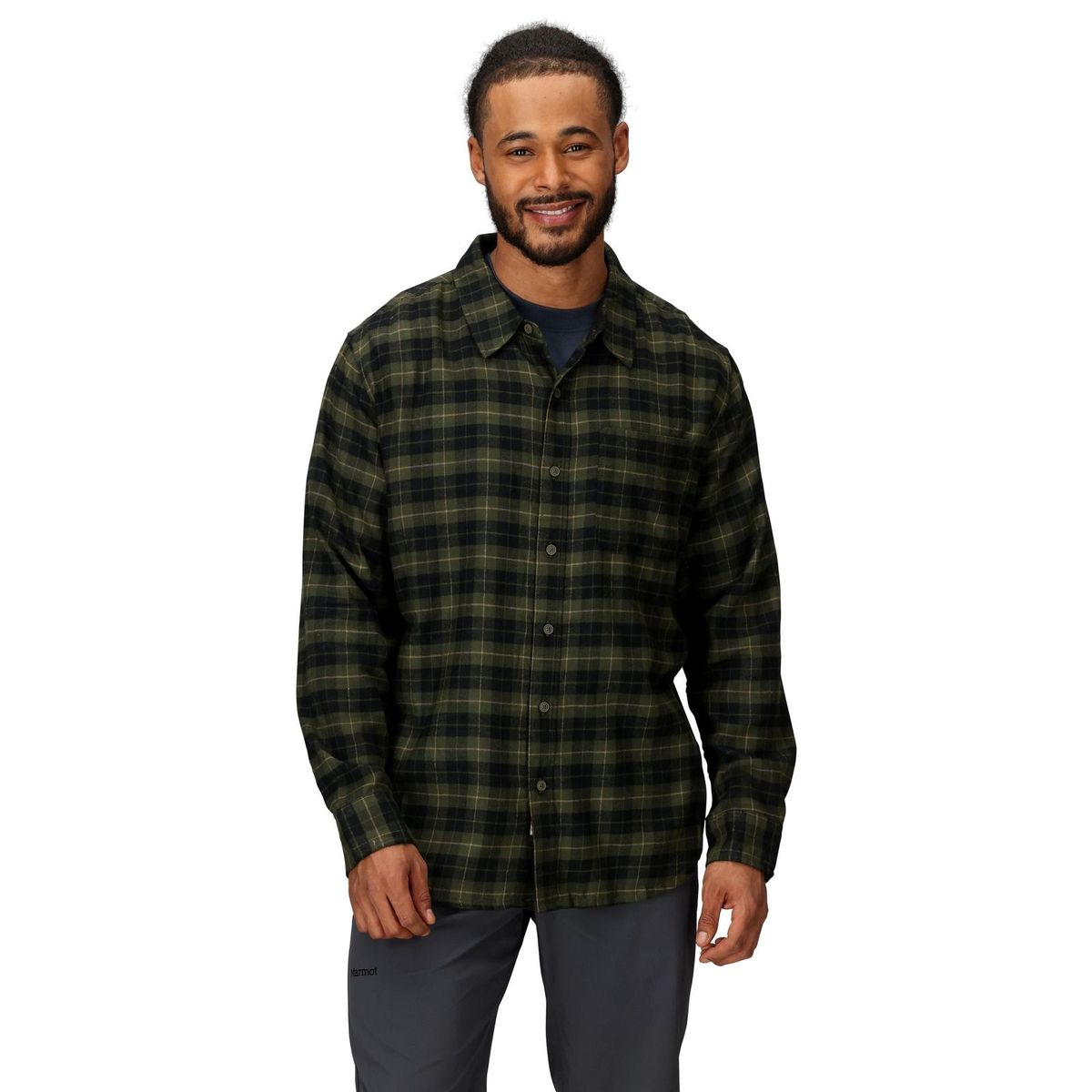MARMOT - Camisa Hombre Marmot Lightweight Flannel Ls Verde