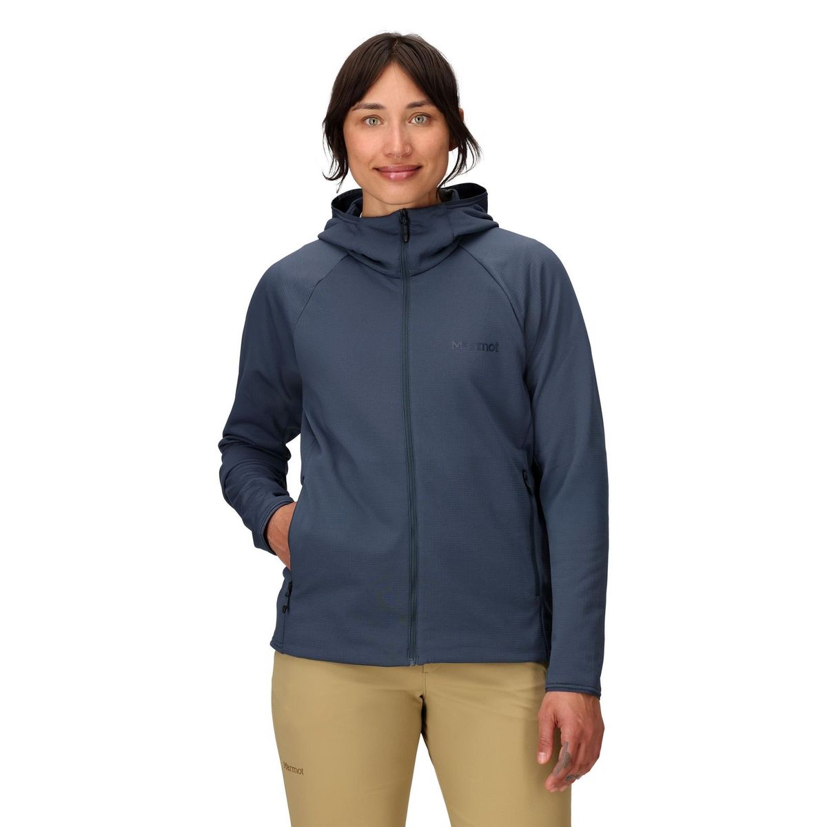 MARMOT - Polar Mujer Leconte Fleece Hoody Azul Marmot