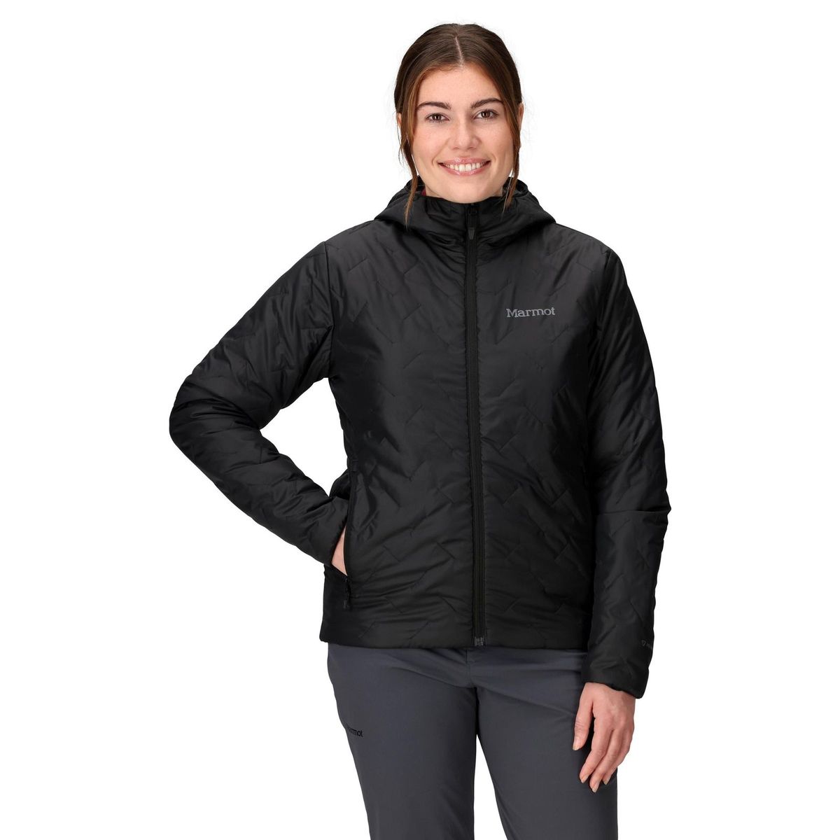 MARMOT - Chaqueta Mujer Monoquilt Hoody Negro Marmot