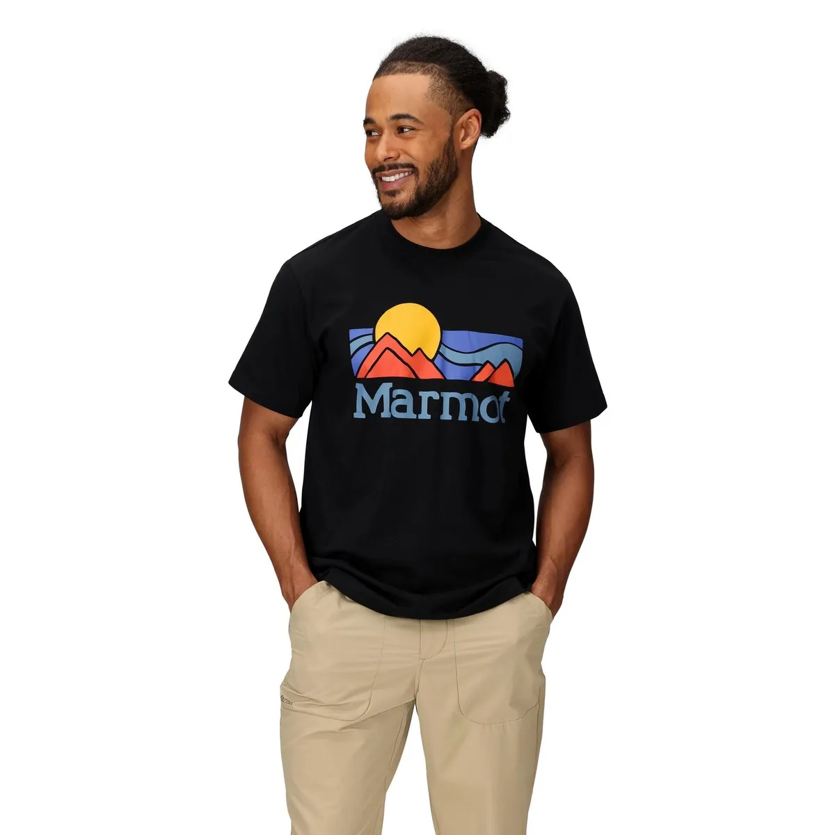 MARMOT - Polera Hombre Marmot Coastal Tee Ss Negro