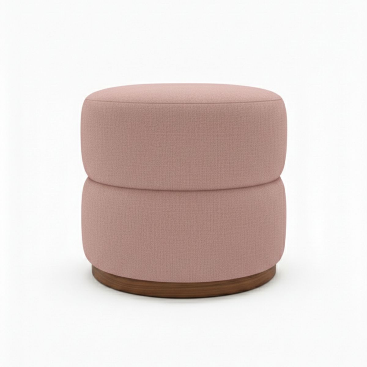 MUEBLES NEW - PUFF GIRATORIO PALO ROSA LINO