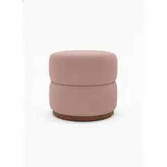 MUEBLES NEW - PUFF GIRATORIO PALO ROSA LINO