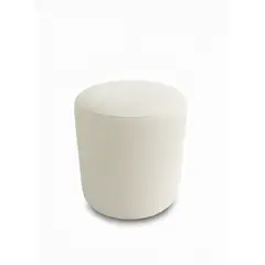 MUEBLES NEW - PUFF REDONDO CRUDO LINO