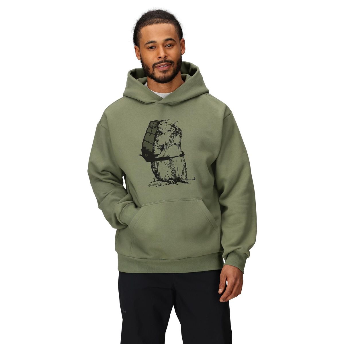 MARMOT - Poleron Hombre Backpacker Marty Verde Marmot