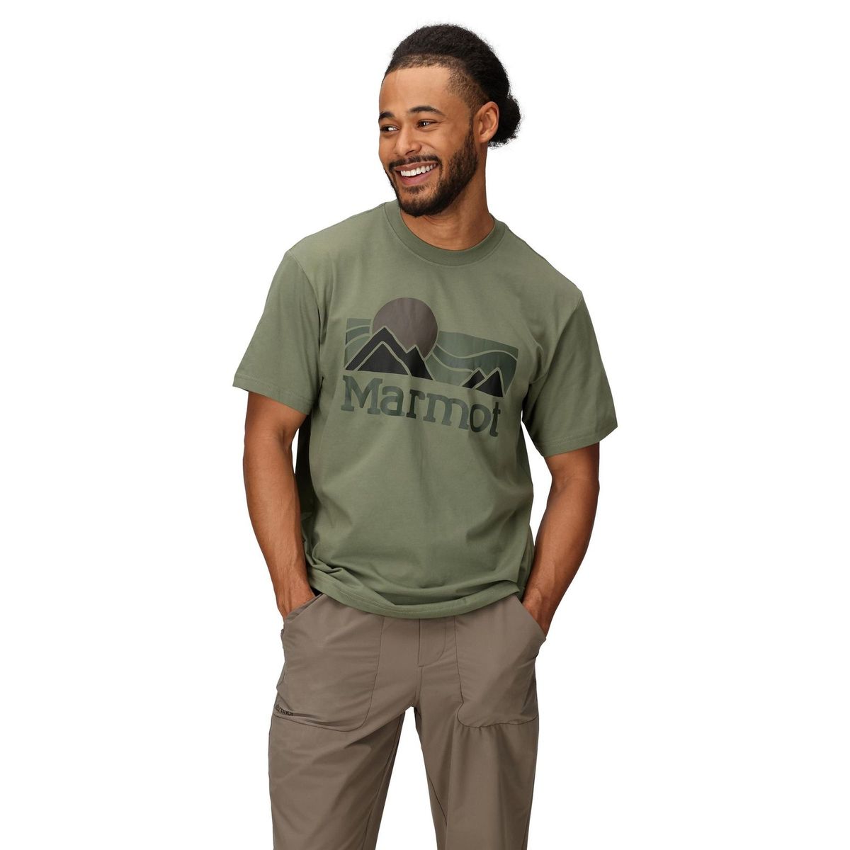 MARMOT - Polera Hombre Coastal Tee Ss Verde Marmot