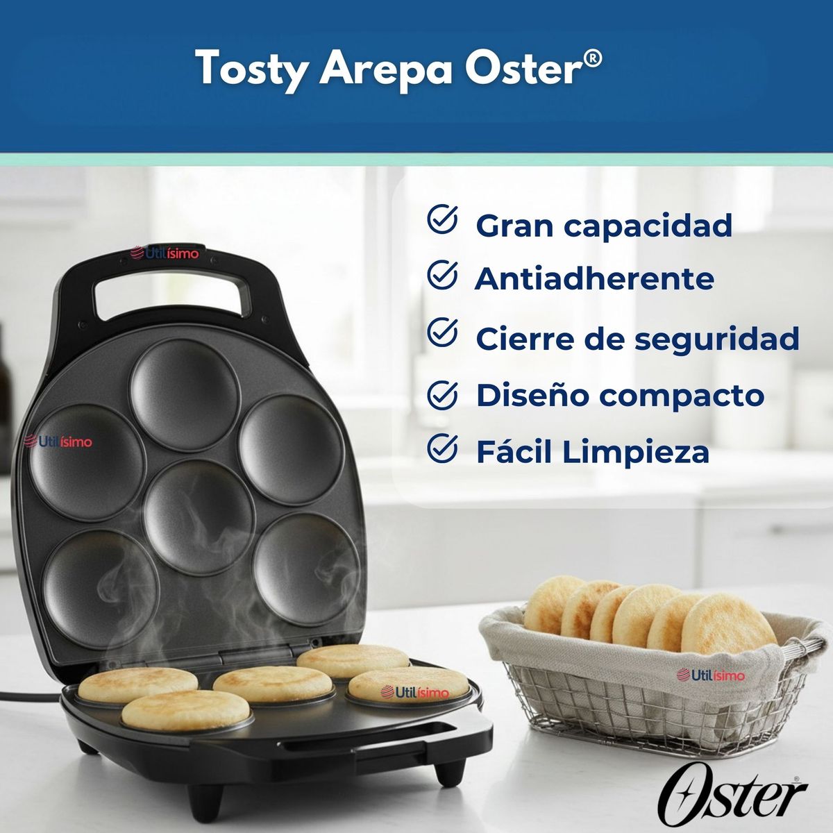 OSTER - Tosty Arepa Oster® CKSTAM05013 Versión 2026