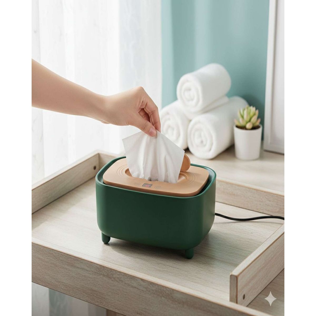 GENERICO - Caja termica para toallitas humedas de bebe USB