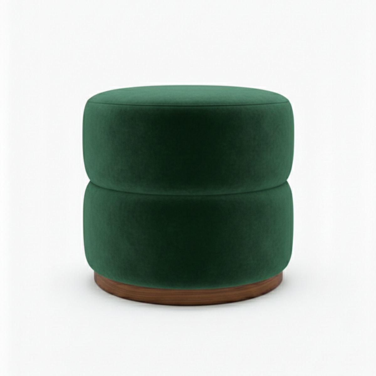MUEBLES NEW - PUFF GIRATORIO VERDE FELPA