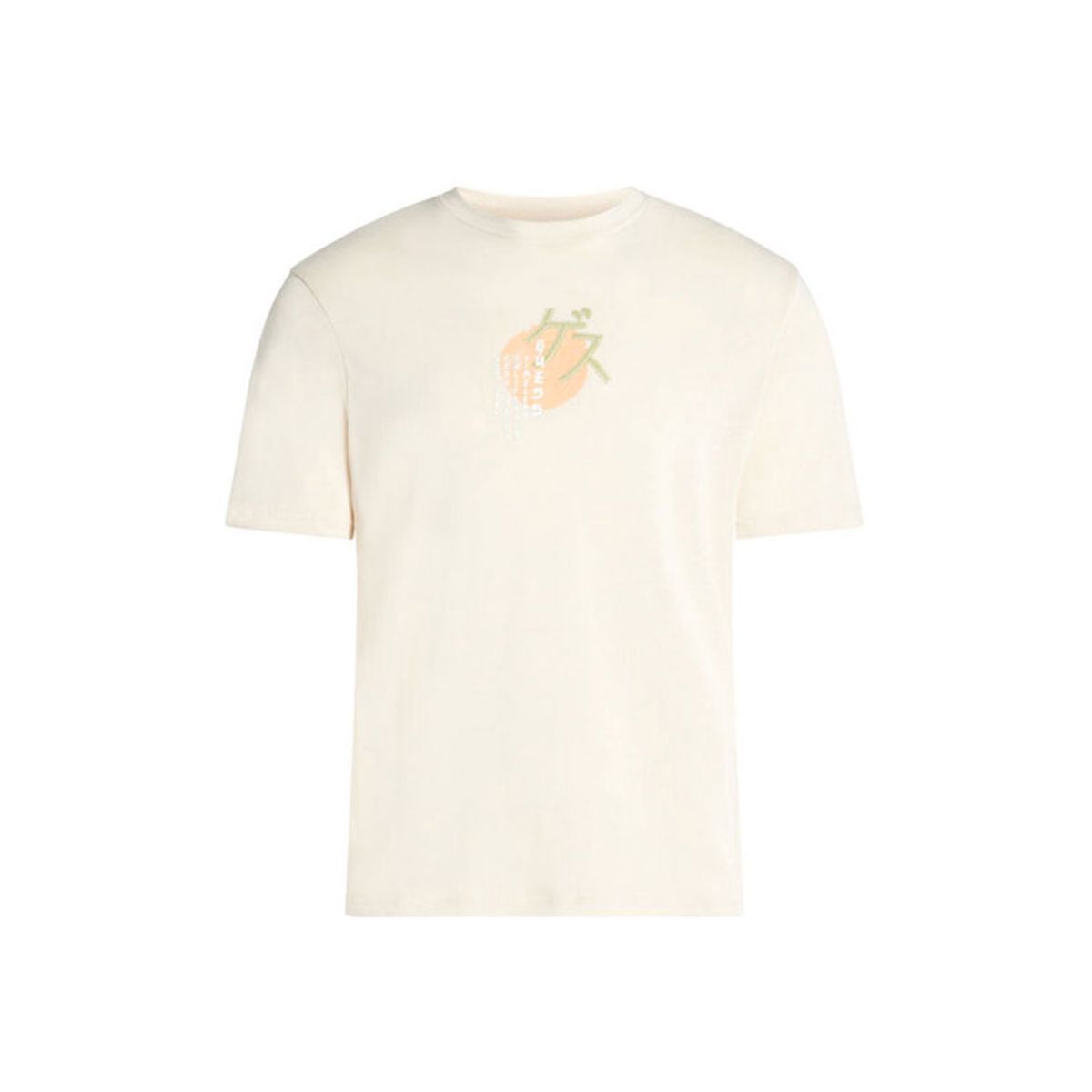 GUESS - Polera Cn Ss Art Print Tee Beige