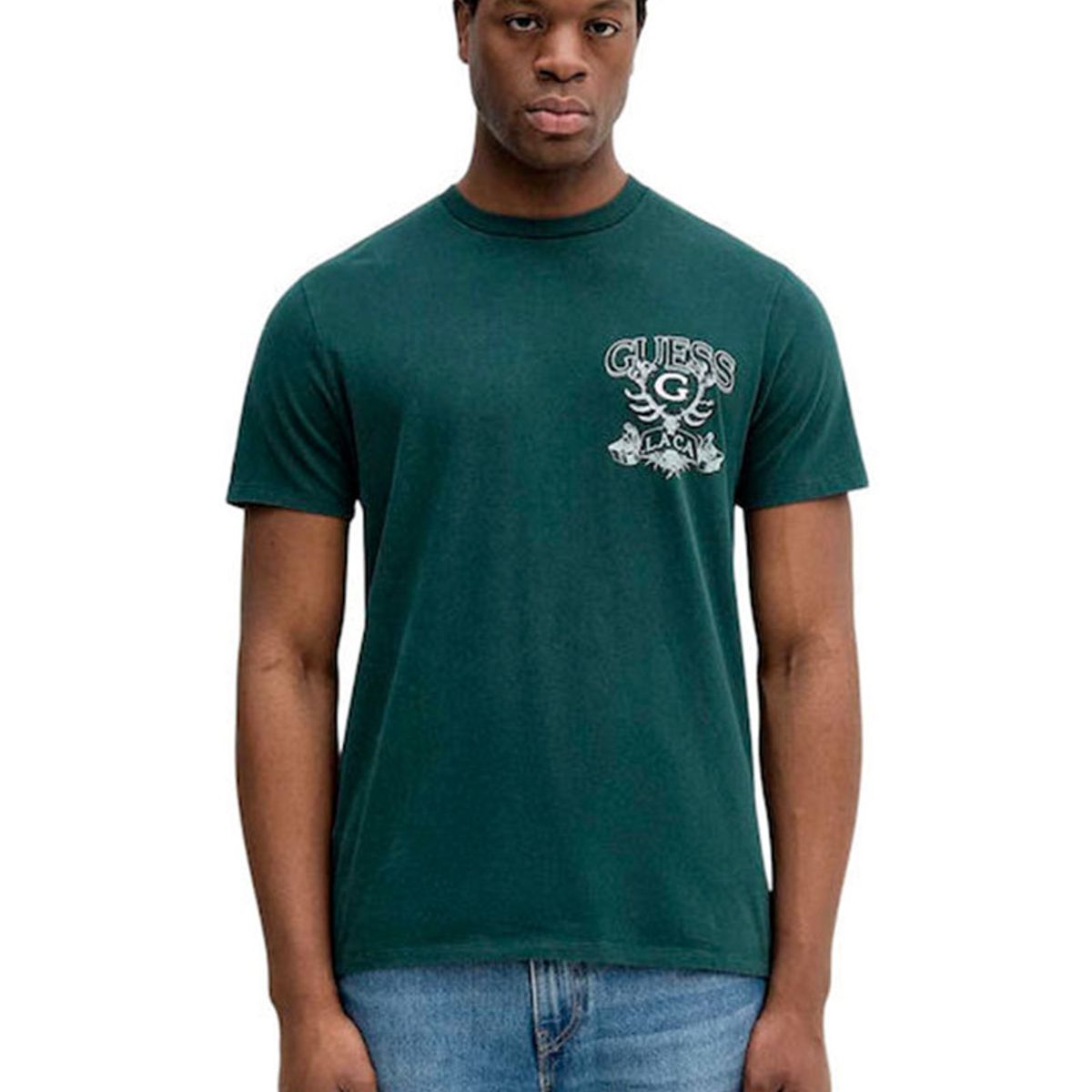GUESS - Polera Ss Bsc Great Outdoors Tee Verde