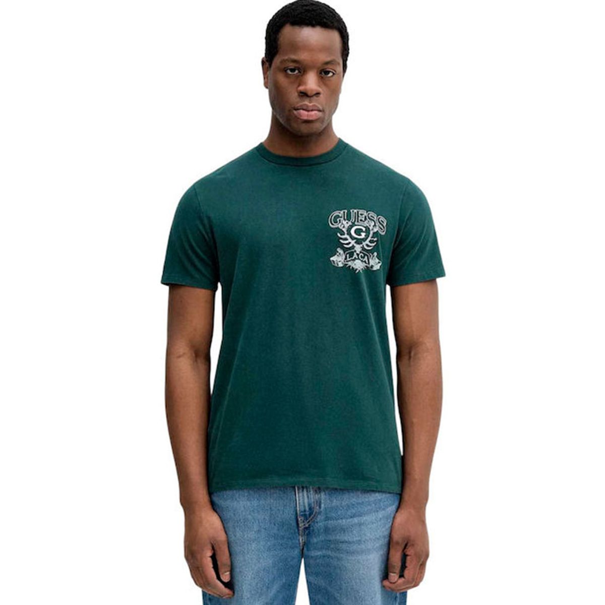 GUESS - Polera Ss Bsc Great Outdoors Tee Verde
